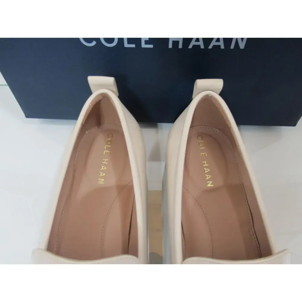 Women's Cole Haan Stassi Penny Loafer Moc Toe Comfort Sandollar Leather Size 9.5